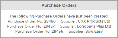 Purchase Orders