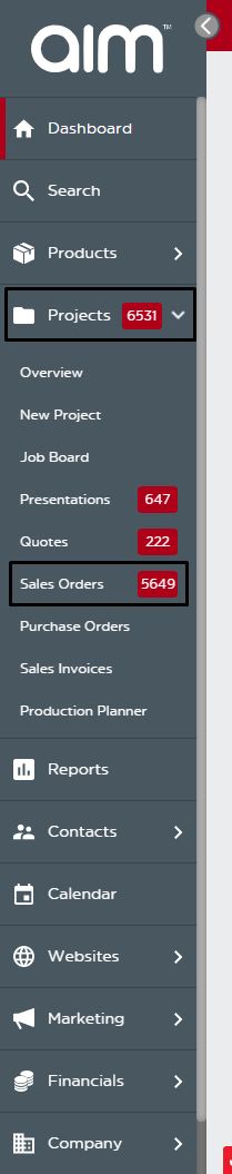 Sales Orders